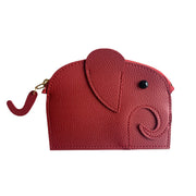 Red Elephant Coin Wallet, Gift for Her, Red Elephant Purse, Gift for Her, Gift for Mom, Soror Gift