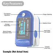 Pulse Fingertip Oximeter Blood Oxygen SpO2 Monitor