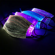 Fiber LED Color Glowing Face Mask with Replaceable PM2.5 filter