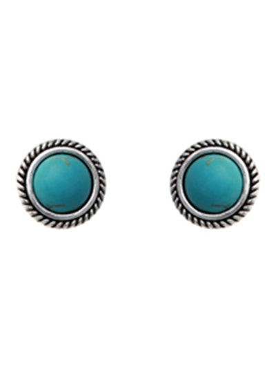 Women Fashion Turquoise Earrings, Stud Turquoise Statement Earring Set