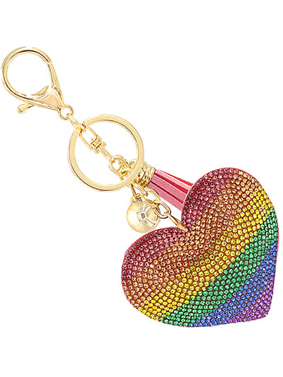 LGBTQ Gay Pride Heart Keychain,Rainbow Keychain, Gift for Her, Gift for Girlfriend
