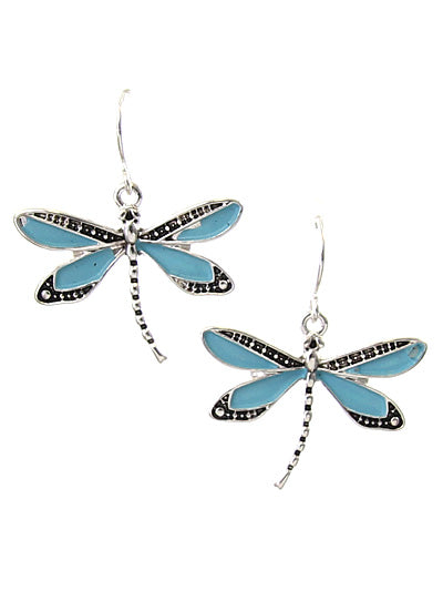 Western Dragon Fly Insect Fashion Turquoise Earring Set, Western Dragon Fly Earring Set, Gift for Her