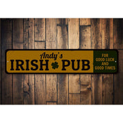 Irish Pub Shamrock Sign Home Decor Painting St Patricks Day