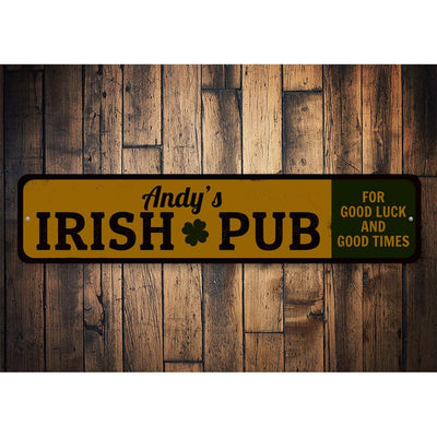 Irish Pub Shamrock Sign Home Decor Painting St Patricks Day