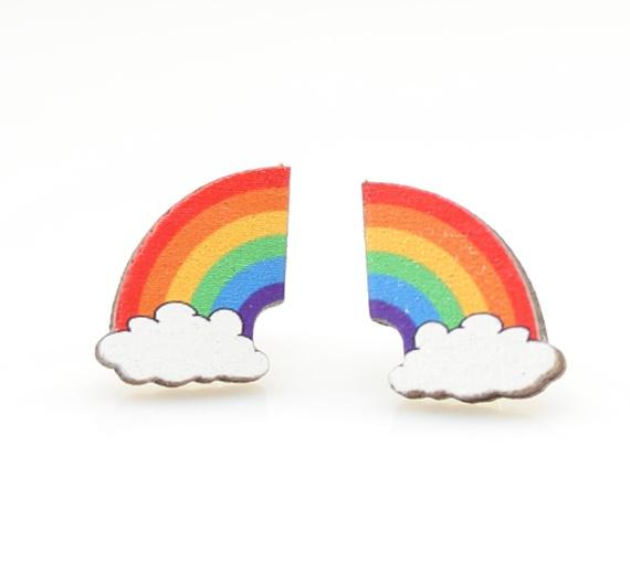 Rainbow Stud Earrings #3036