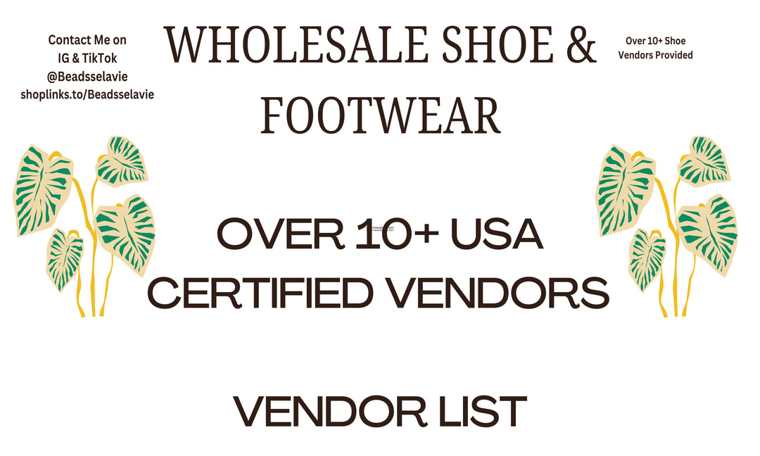 Wholesale shoe vendors best sale