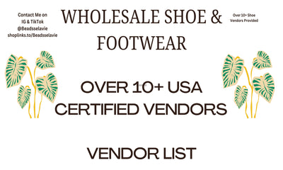 Shoe and Footwear Vendor List, Boutique and Footwear Vendor for Entreprenuer Wholesale Vendor Apparel and Shoe Supplier