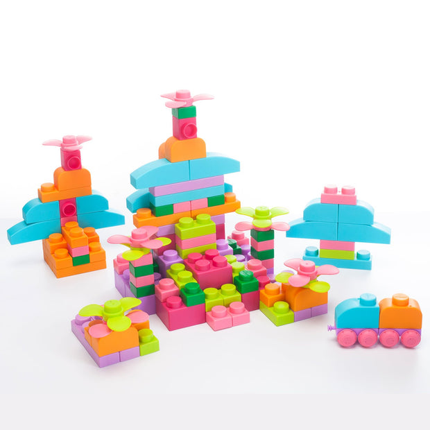 UNiPLAY Soft Building Blocks Plus Series 80pcs Pastel Color