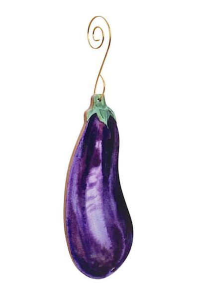 Womens Fashion Christmas Tree Eggplant Ornament