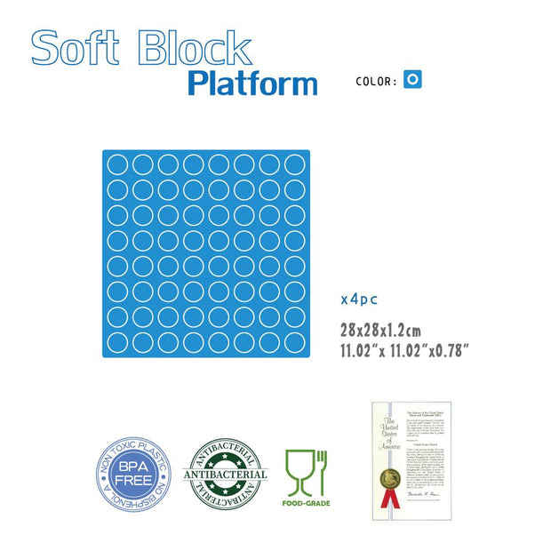 UNiPLAY Soft Building Blocks Platform 4pcs (#UB01A)