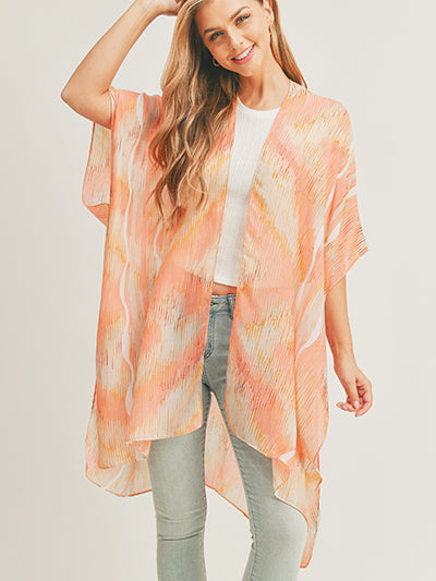 Coral Polyester Cover Up Womens Fashion Beach Cover Up Scarf Gift for Her Shawl