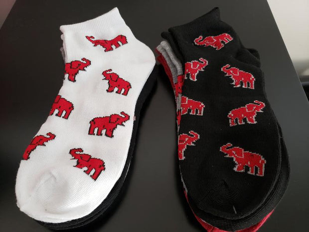 Multi Color Elephant Socks Gift for Her, Gift for Him, Gift for Mothers Day, Gift for Valentines