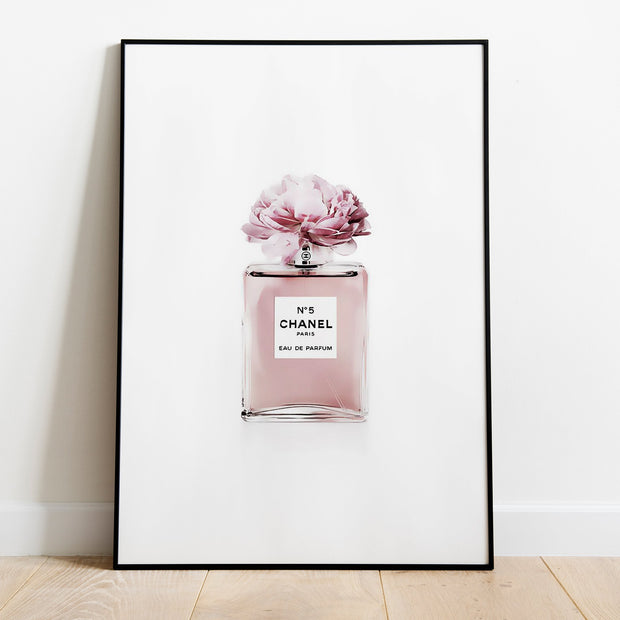 Pink Perfume Painting, Home Decor Poster, Gift for Her